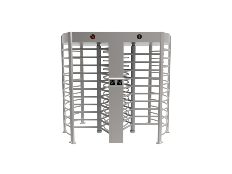 Double passage turnstile full height